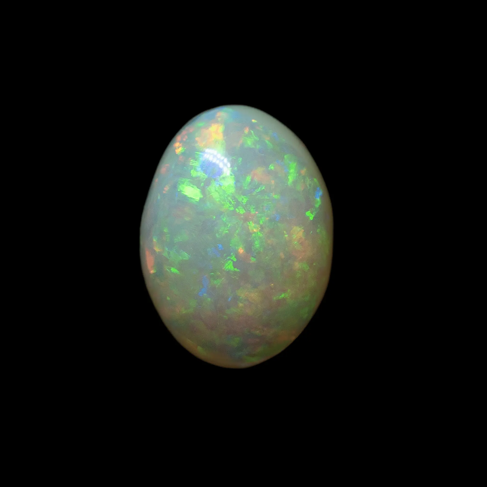 Cabochon multicolore d'opale du Brésil pin fire (0,9 ct) – Image 3
