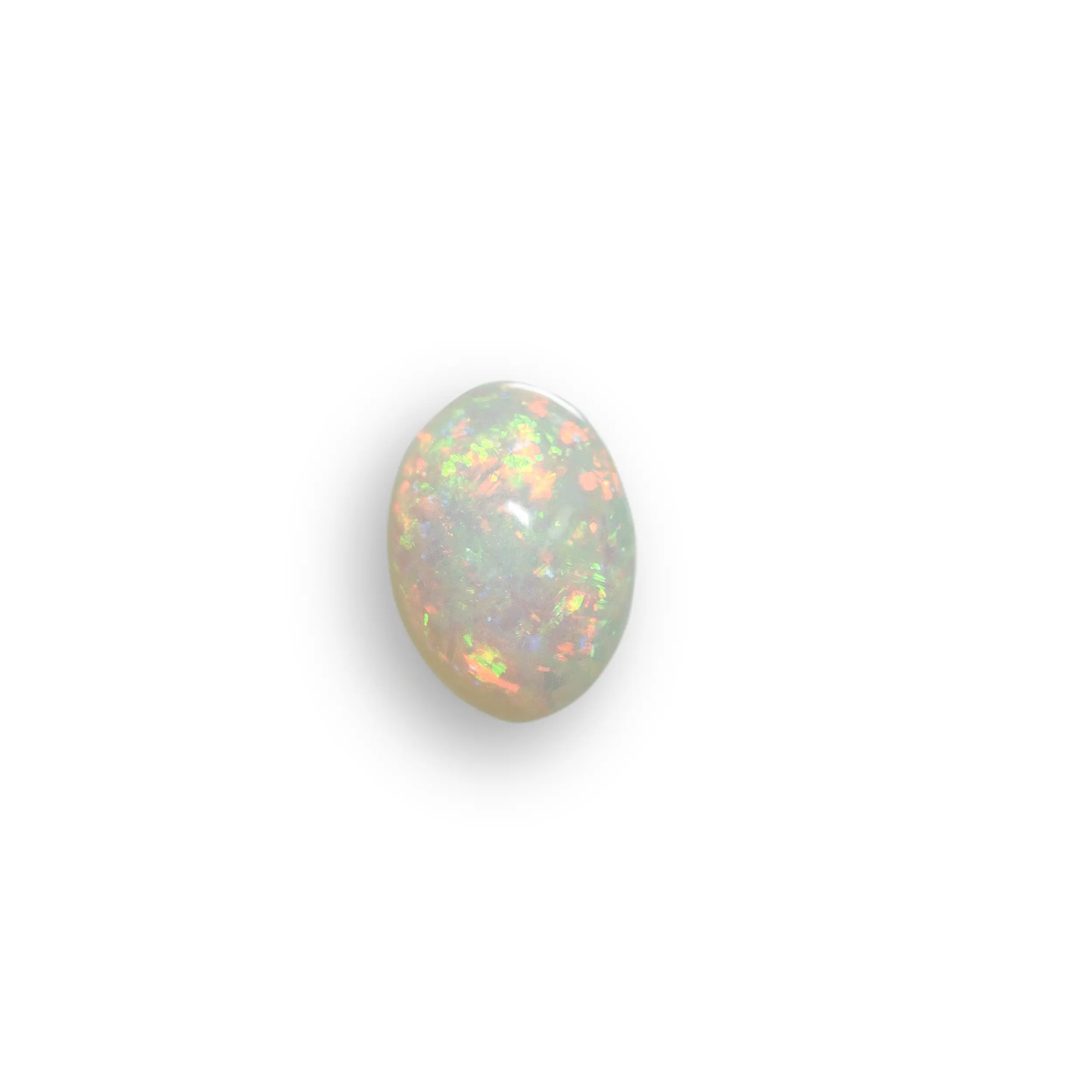 Cabochon multicolore d'opale du Brésil pin fire (0,9 ct) – Image 6