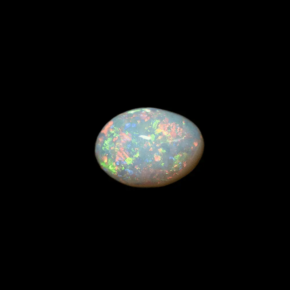 Cabochon multicolore d'opale du Brésil pin fire (0,9 ct) – Image 4
