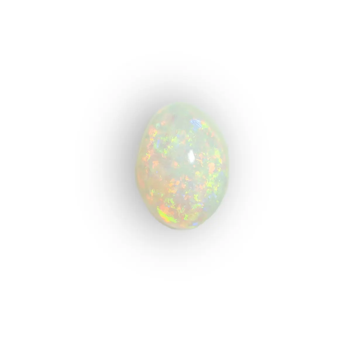 Cabochon multicolore d'opale du Brésil pin fire (0,9 ct) – Image 7