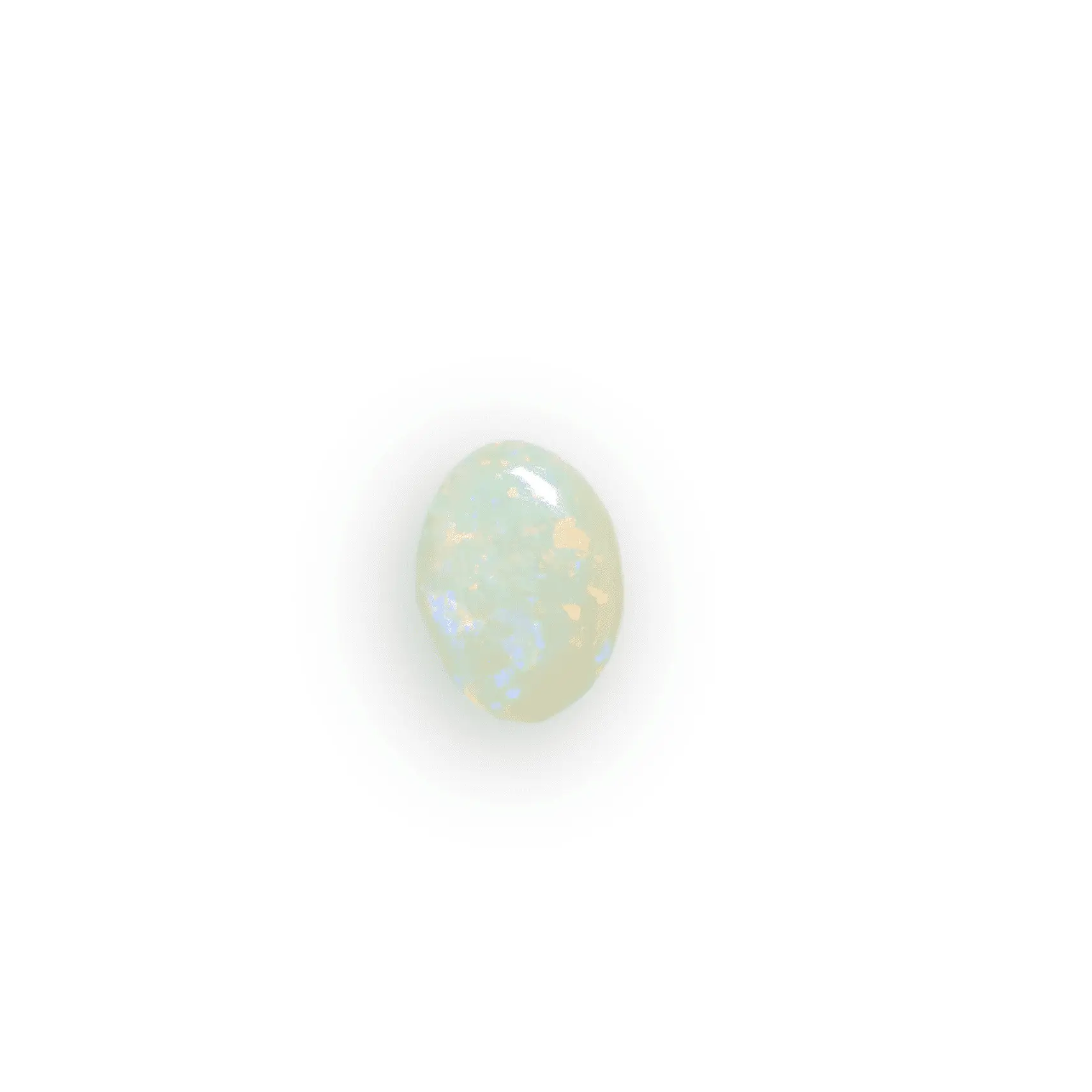 Cabochon multicolore d'opale du Brésil pin fire (0,9 ct) – Image 8