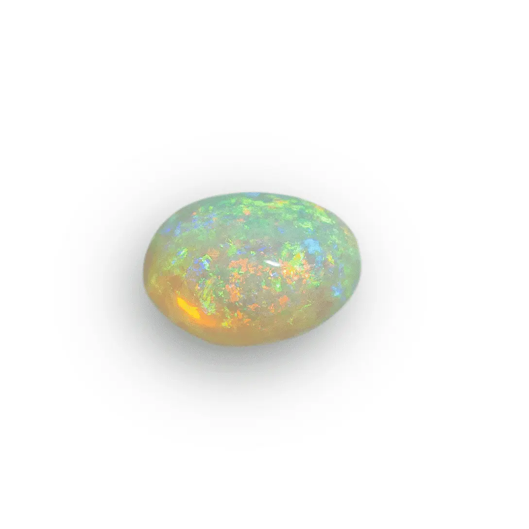 Crystal opal cabochon with green and blue highlights (1.3 ct) - Image 3