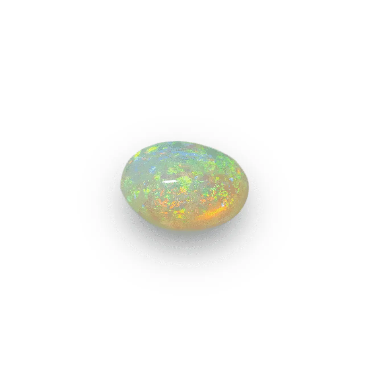 Crystal opal cabochon with green and blue highlights (1.3 ct) - Image 4