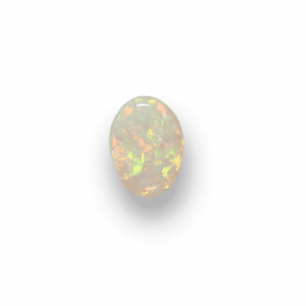 Cabochon d'opale brésilienne multicolore à tendance verte (1,9 ct) – Image 5