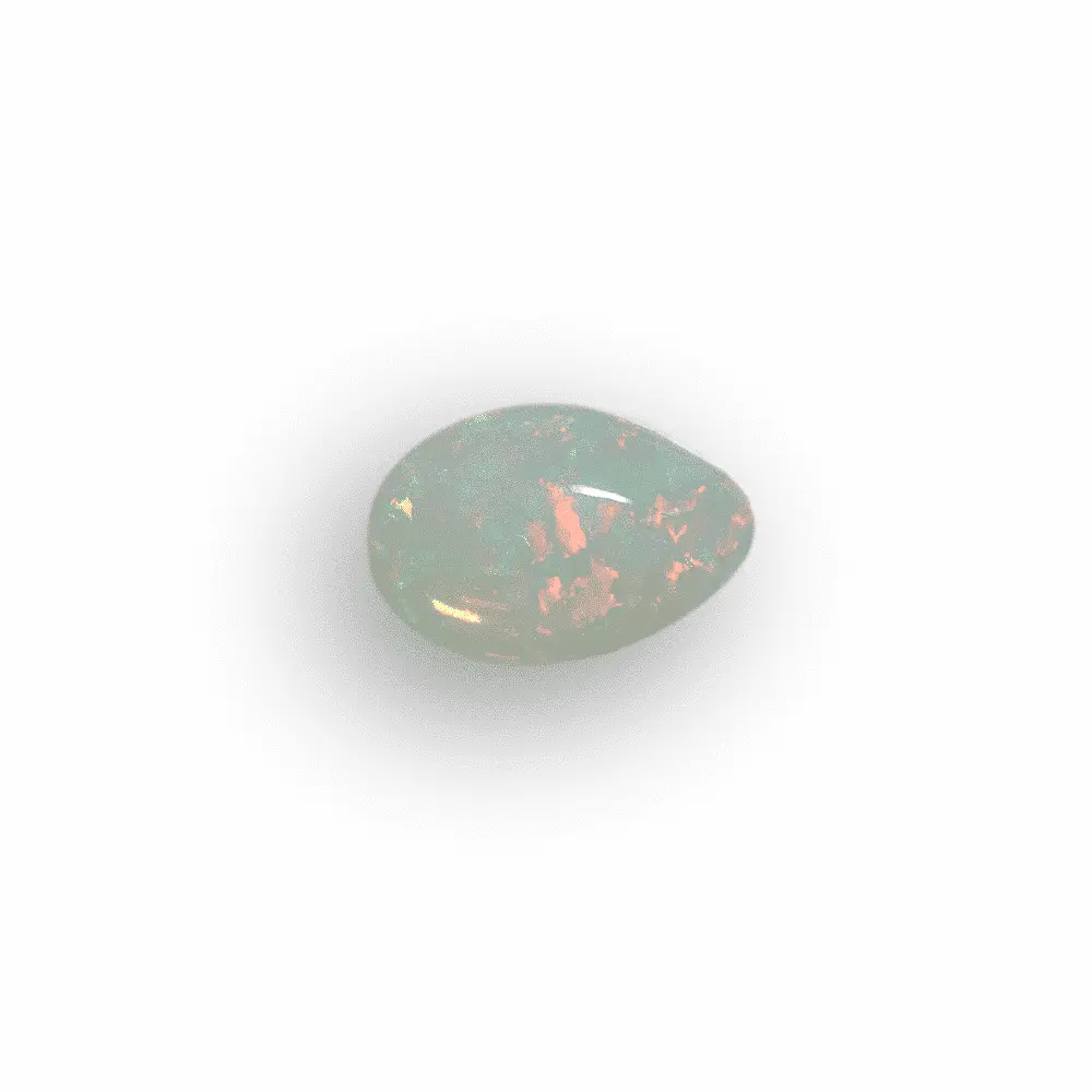 Larme de cristal Brésilienne orange et rouge (0,7 ct) – Image 4
