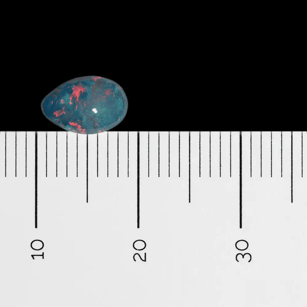 Larme de cristal Brésilienne orange et rouge (0,7 ct) – Image 6