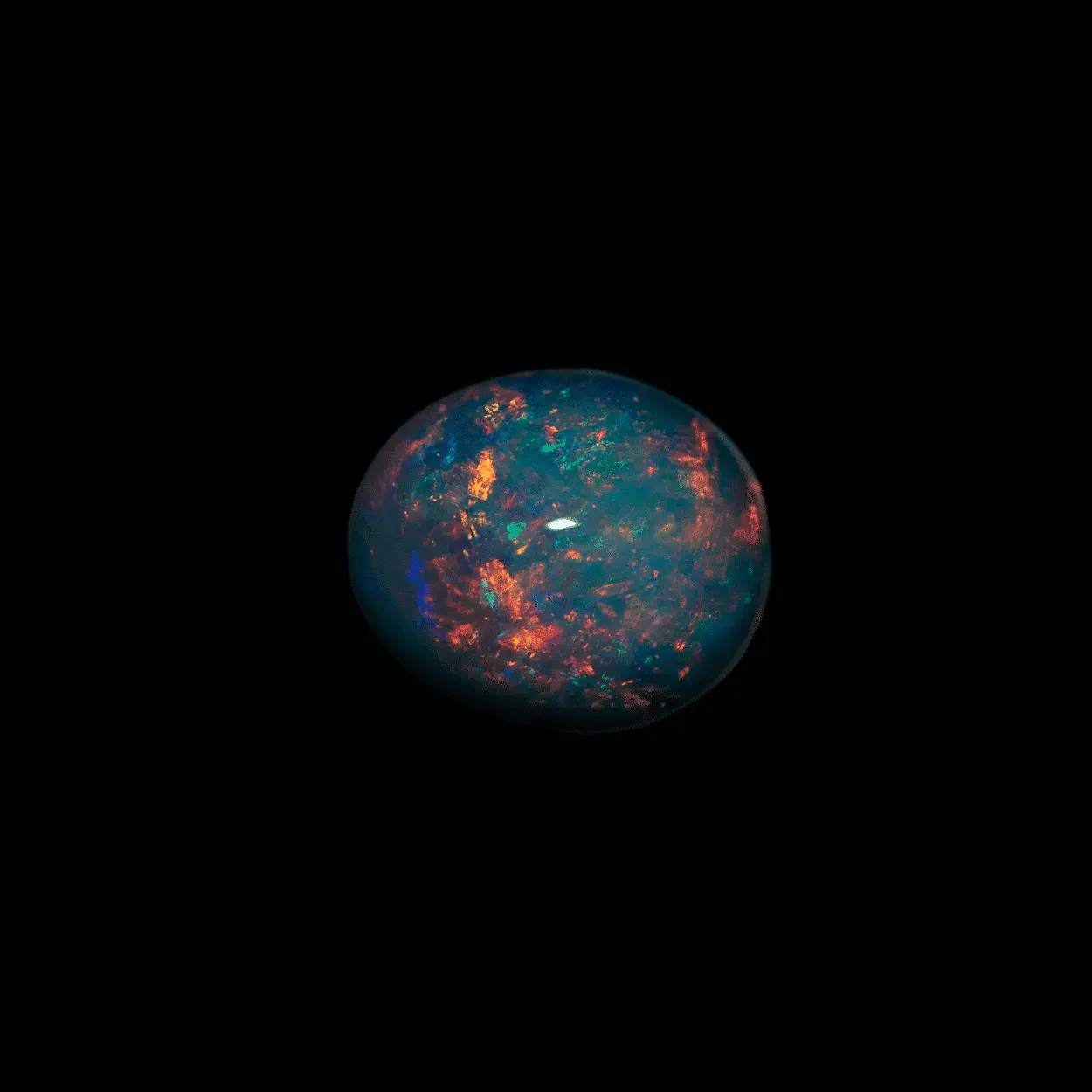 Cabochon d'opale cristal orangé (1,7 cts) – Image 5