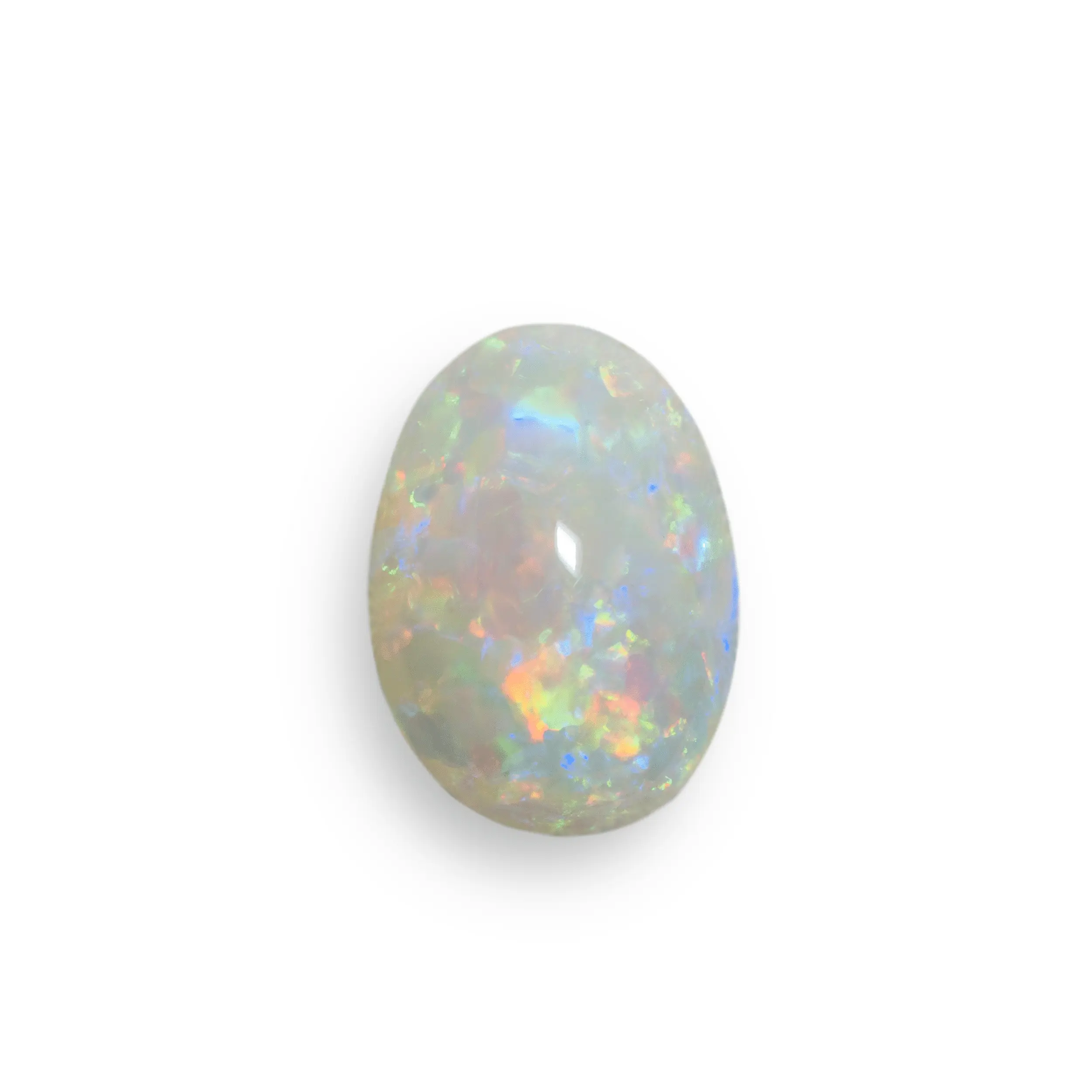Cabochon d'opale blanche multicolore (1,1 ct) – Image 3