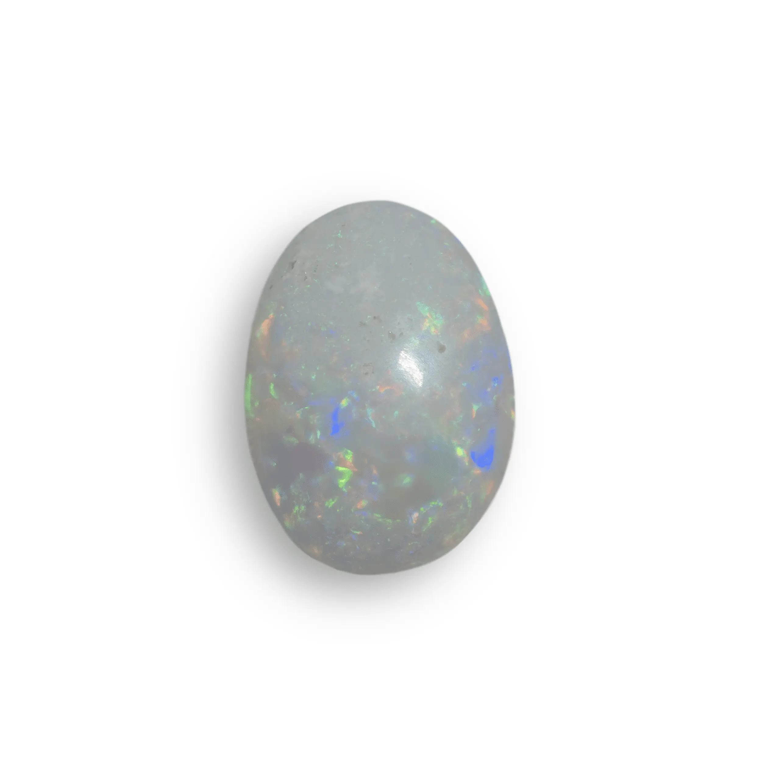 Cabochon d'opale blanche multicolore (1,1 ct) – Image 5