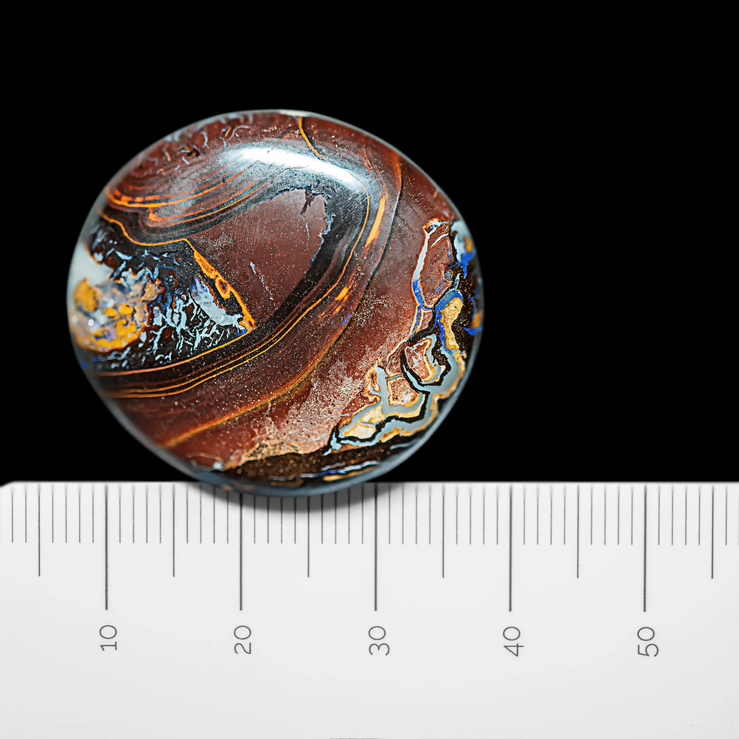 Decorative Koroit opal circle (51.4 cts) - Image 4