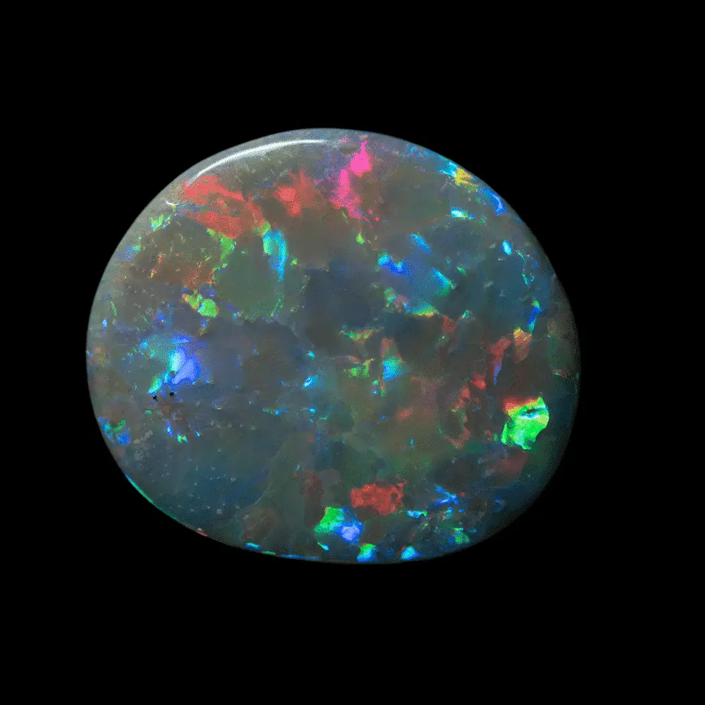 Dark and beautiful multicolored opal (5.0 cts) - Image 5