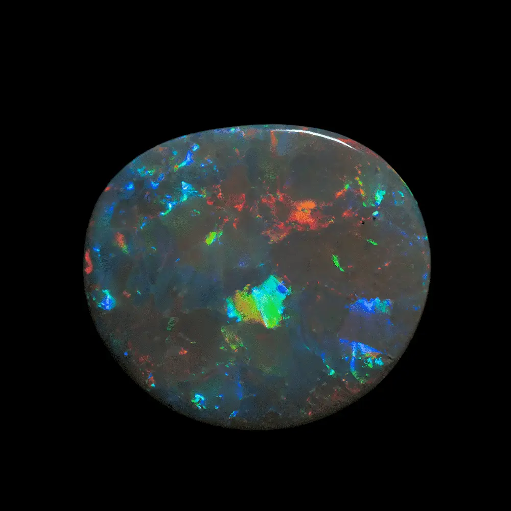 Dark and beautiful multicolored opal (5.0 cts) - Image 6
