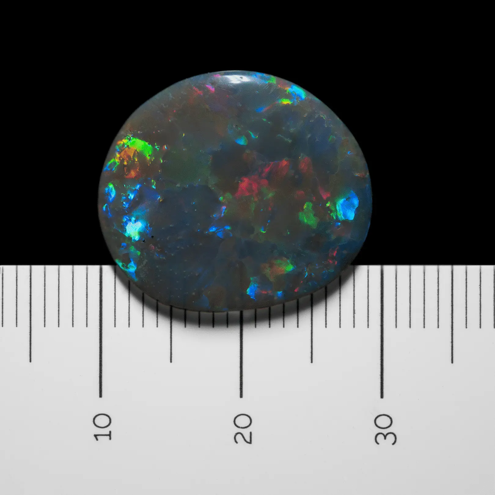 Dark and beautiful multicolored opal (5.0 cts) - Image 8