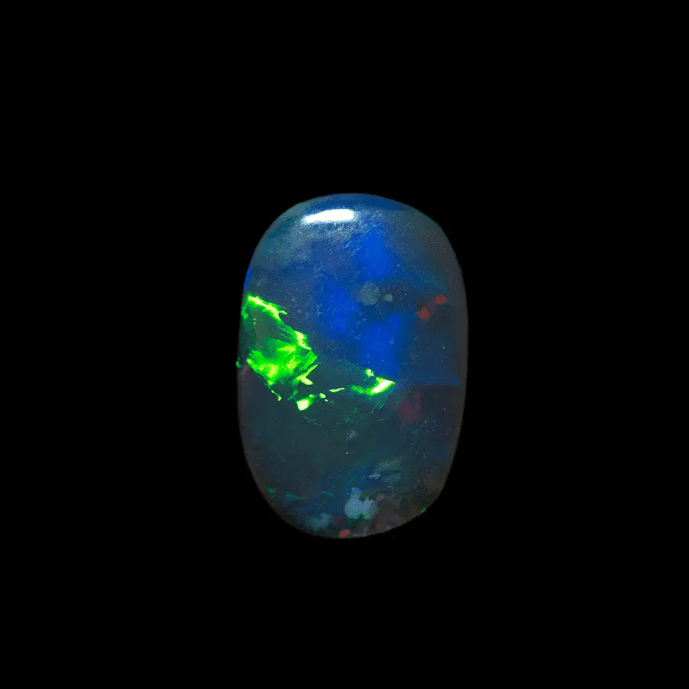 Bipolar black opal (1.6 ct) - Image 3