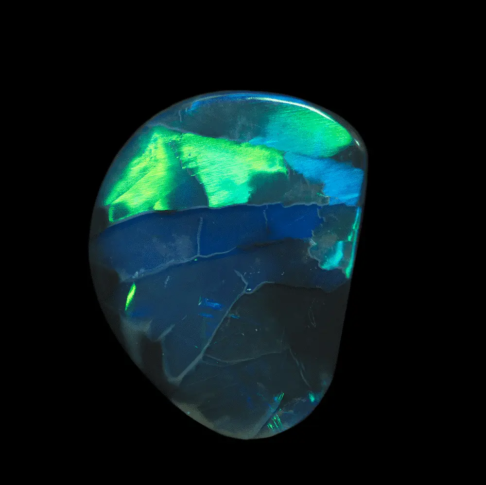 Incroyable opale noire électrique (6,4 cts) – Image 5