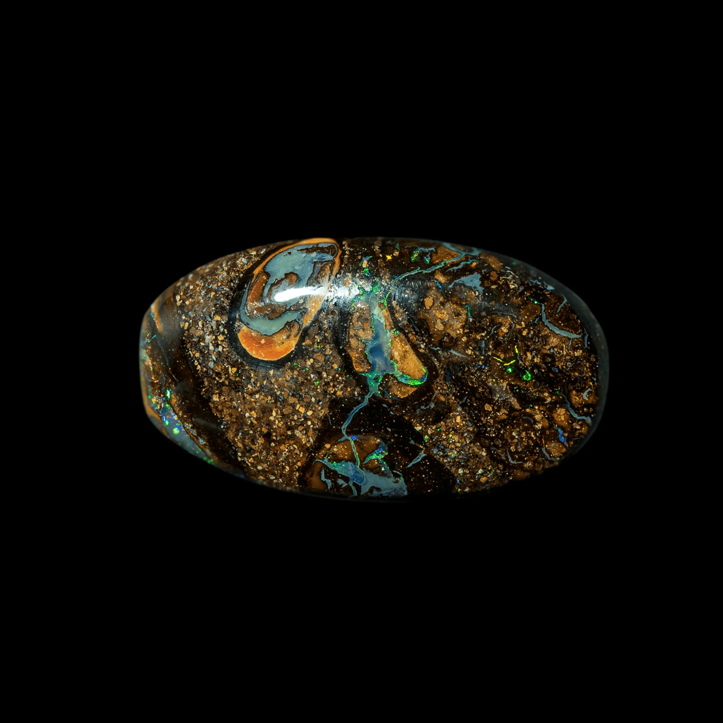 Opale Yowah à motifs géométriques brillants (6,5 cts) – Image 3