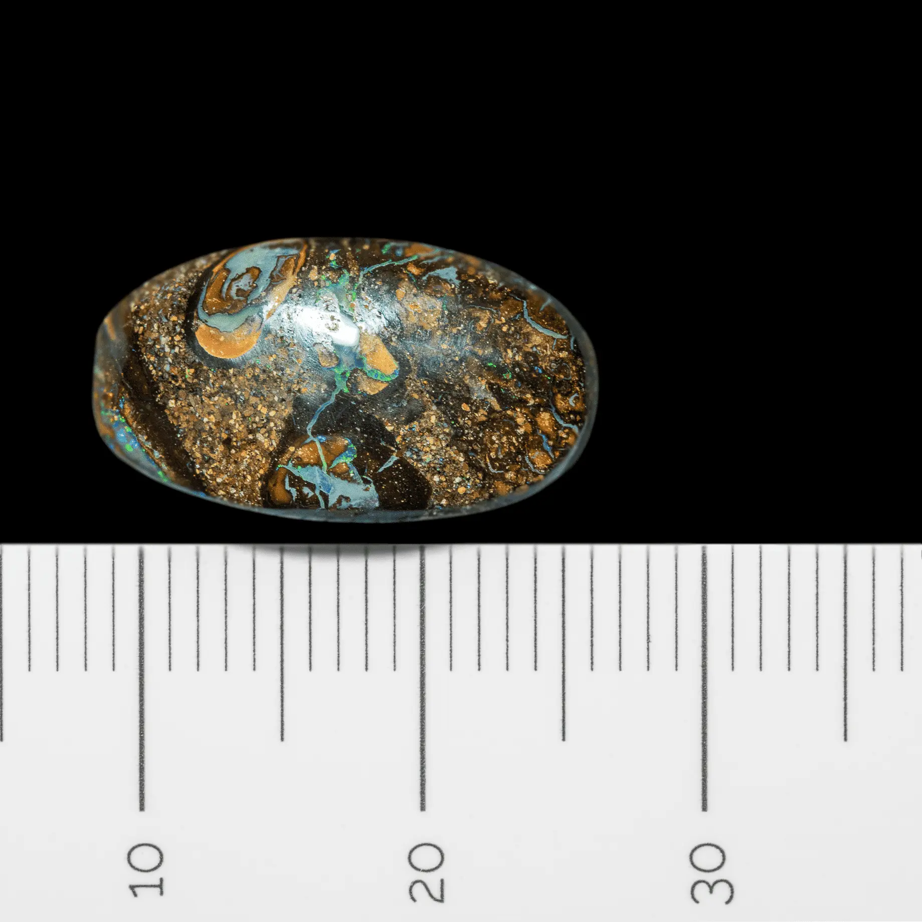 Opale Yowah à motifs géométriques brillants (6,5 cts) – Image 5
