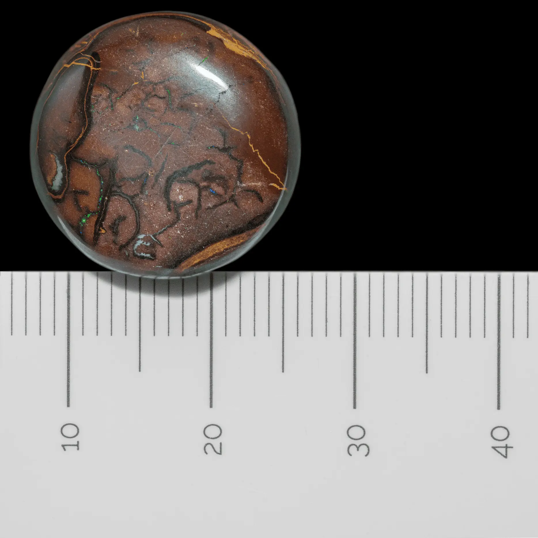 Classic Koroit opal circle (20.5 cts) - Image 4