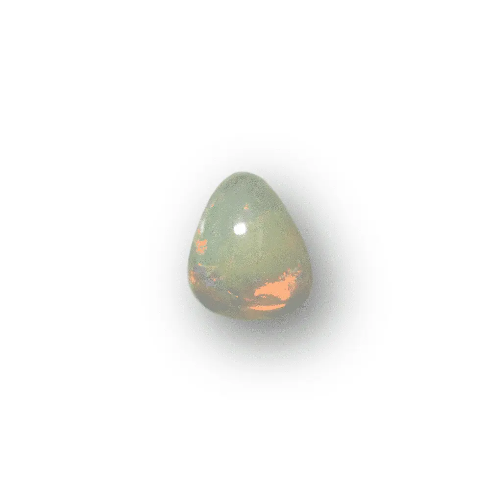L'opale cristal tachée d'orange flamboyant (0,9 cts) – Image 4