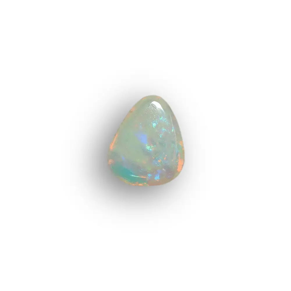 L'opale cristal tachée d'orange flamboyant (0,9 cts) – Image 5