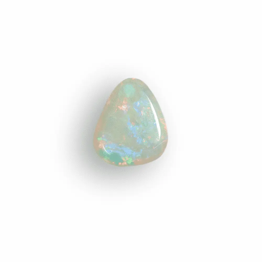 L'opale cristal tachée d'orange flamboyant (0,9 cts) – Image 6