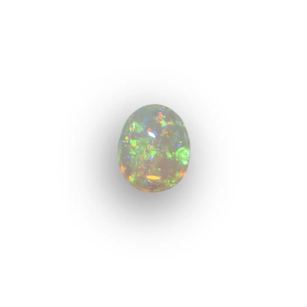Petit cabochon scintillant d'opale cristal Brésilienne (0,3 ct) – Image 3