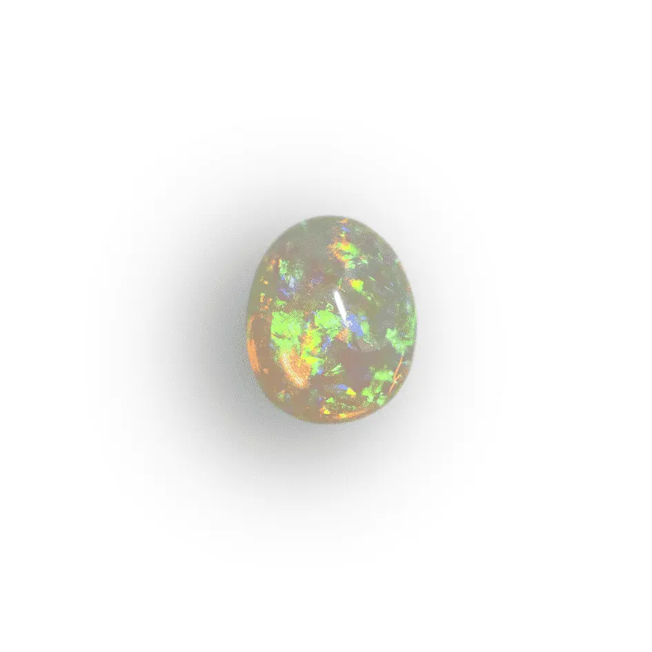 Petit cabochon scintillant d'opale cristal Brésilienne (0,3 ct) – Image 4