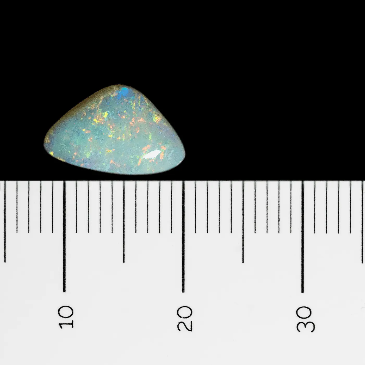 Yellow Orange White Opal Triangle (1.3 ct) - Image 8