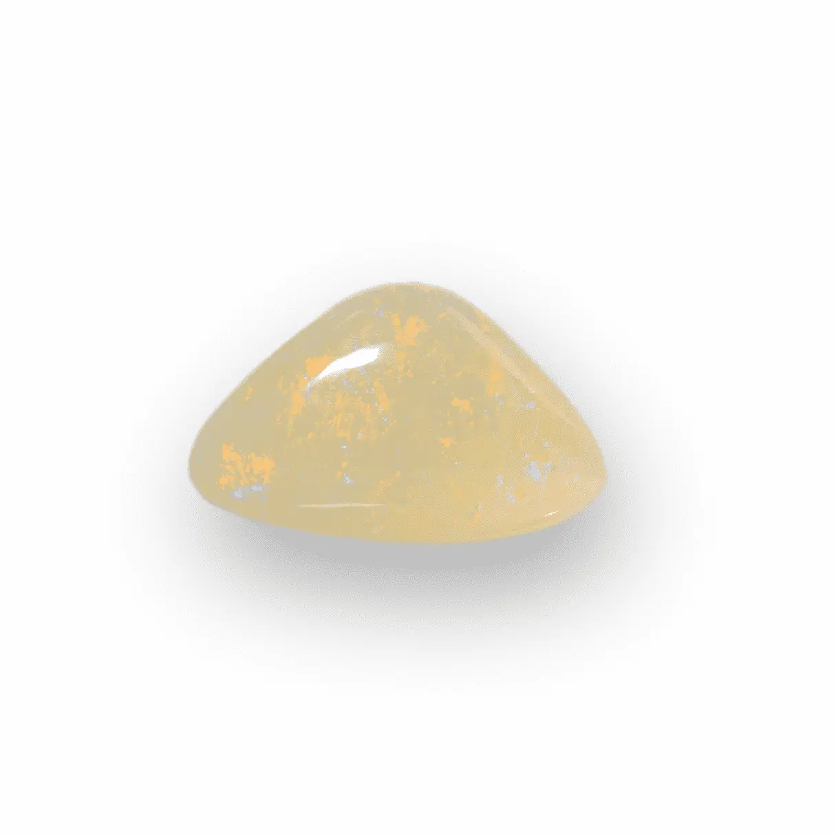 Yellow Orange White Opal Triangle (1.3 ct) - Image 4