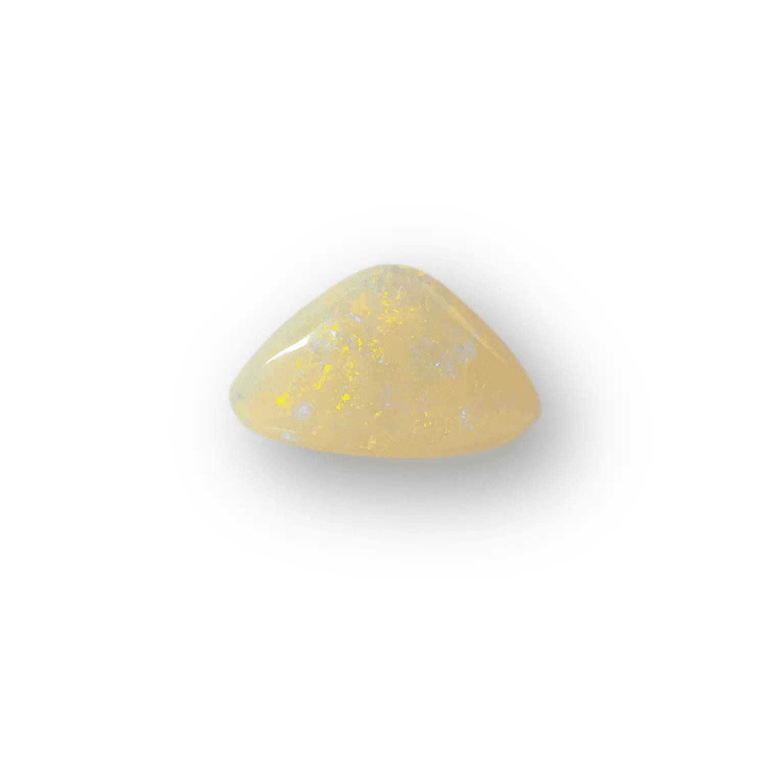 Yellow Orange White Opal Triangle (1.3 ct) - Image 5
