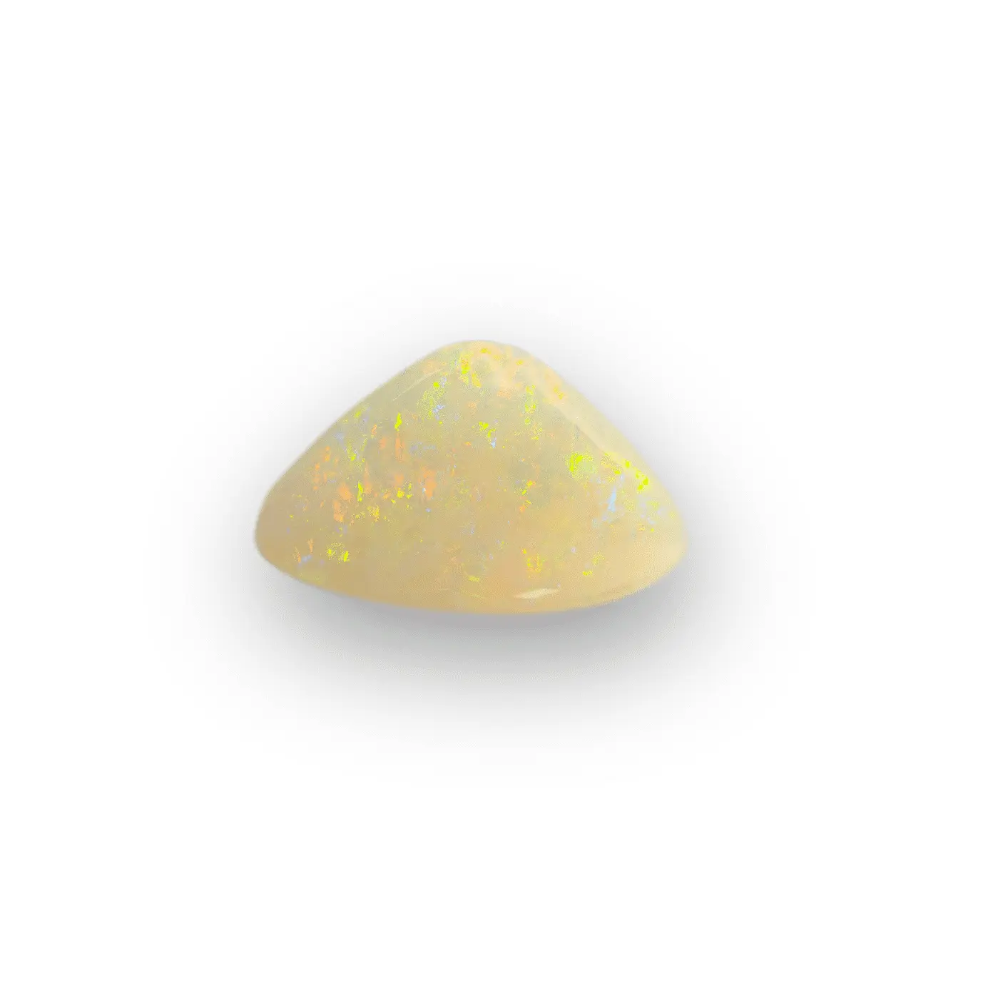Yellow Orange White Opal Triangle (1.3 ct) - Image 6