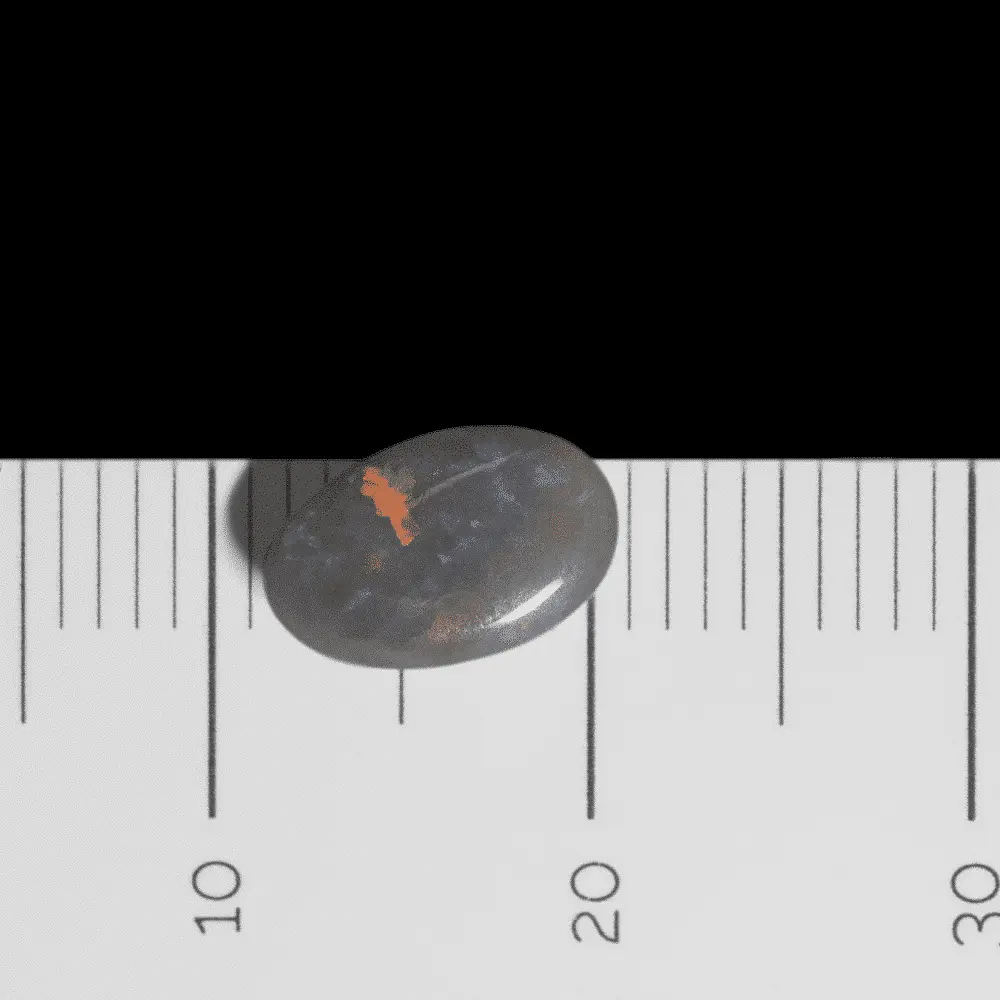 Larme d'opale noire rouge, violette et verte (1,1 ct) – Image 6