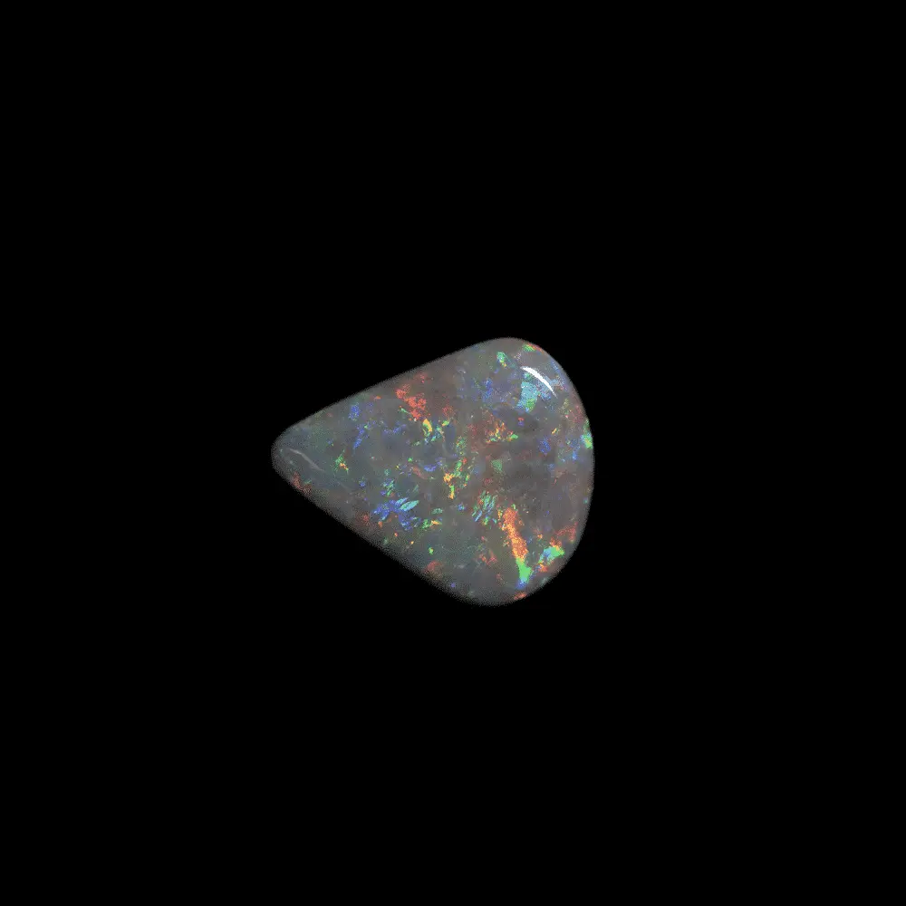 Triangle d'opale sombre multicolore (1,8 cts) – Image 3