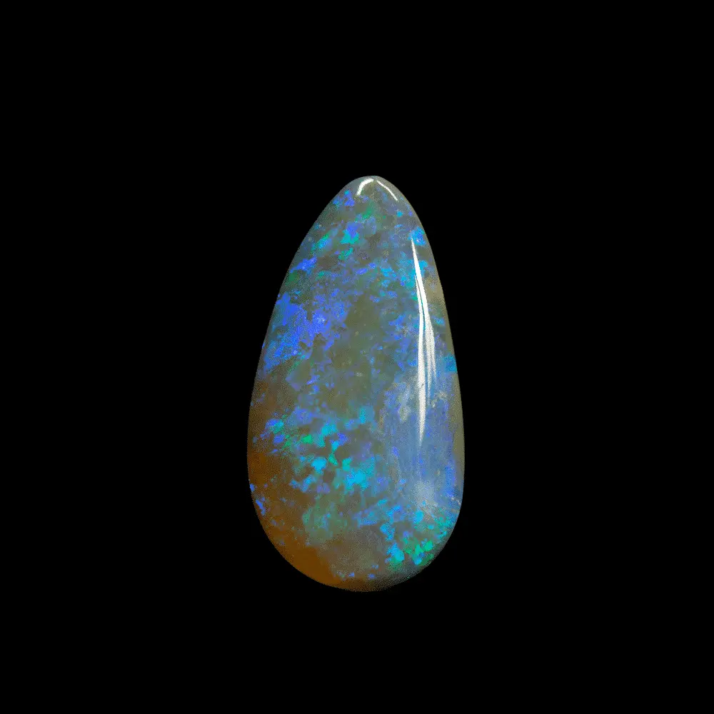 Blue-Green Black Opal Teardrop (6.36 cts) - Image 5