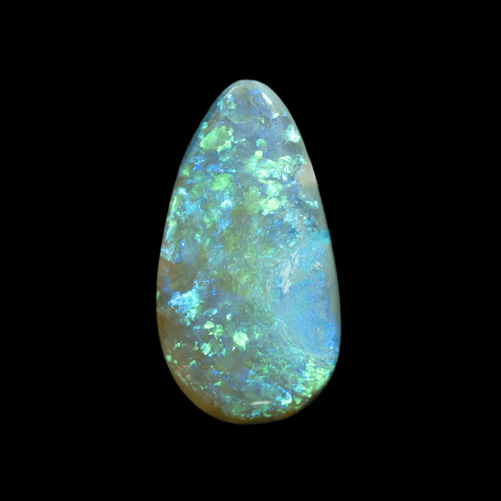 Blue-Green Black Opal Teardrop (6.36 cts) - Image 3