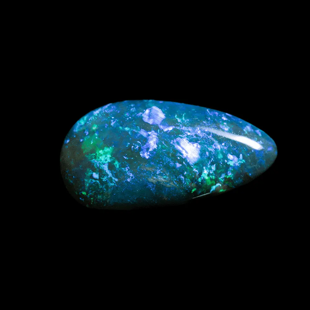 Blue-Green Black Opal Teardrop (6.36 cts) - Image 7