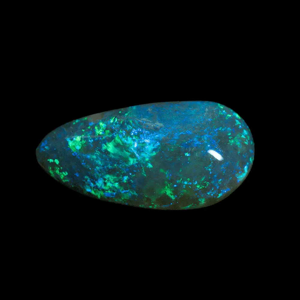 Blue-Green Black Opal Teardrop (6.36 cts) - Image 4