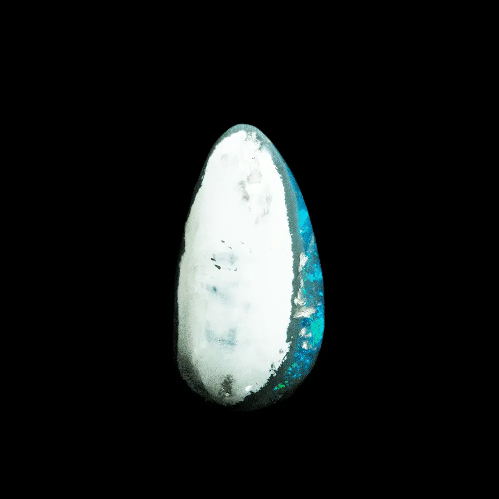 Blue-Green Black Opal Teardrop (6.36 cts) - Image 8