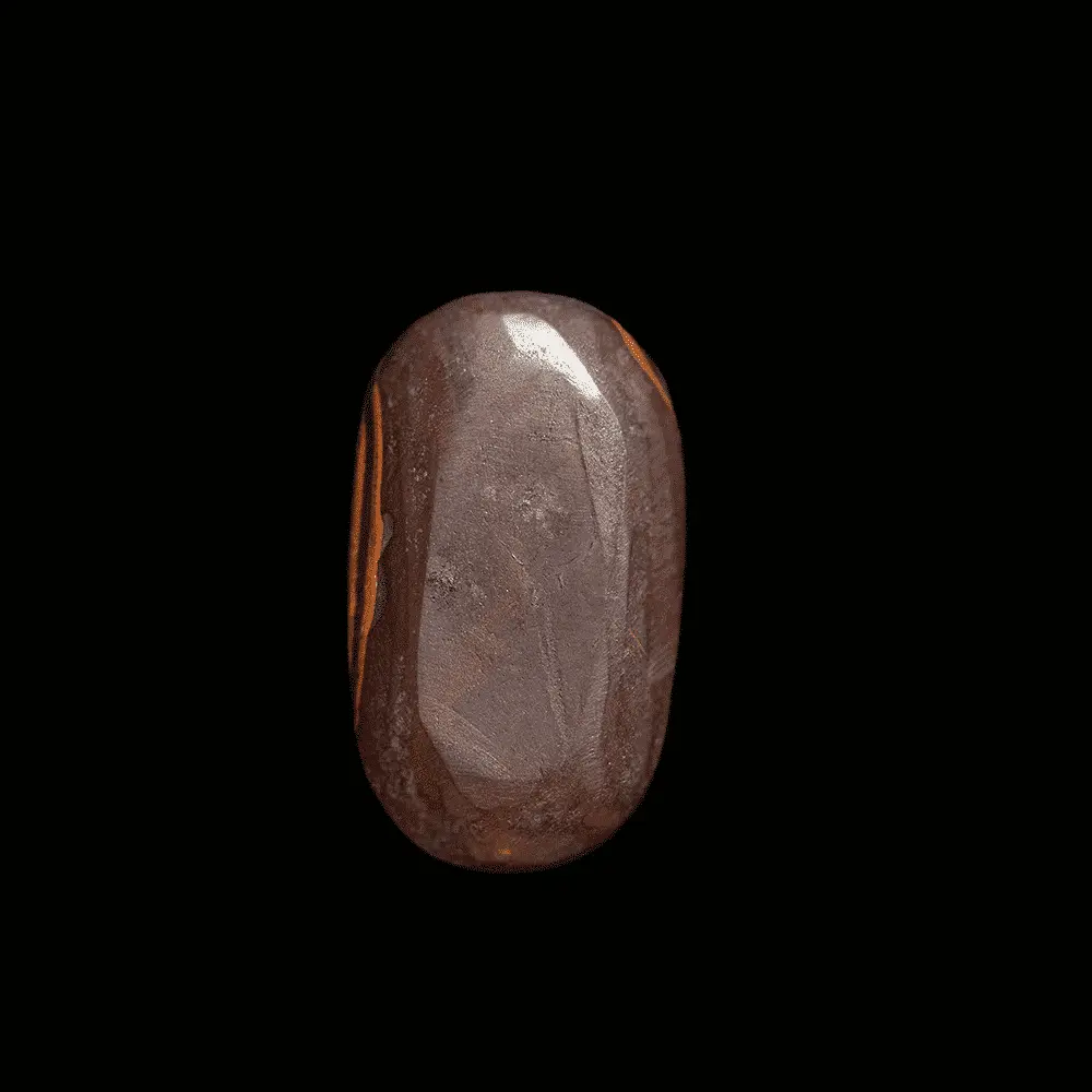 Stylized flower on Koroit opal (14.9 cts) - Image 5
