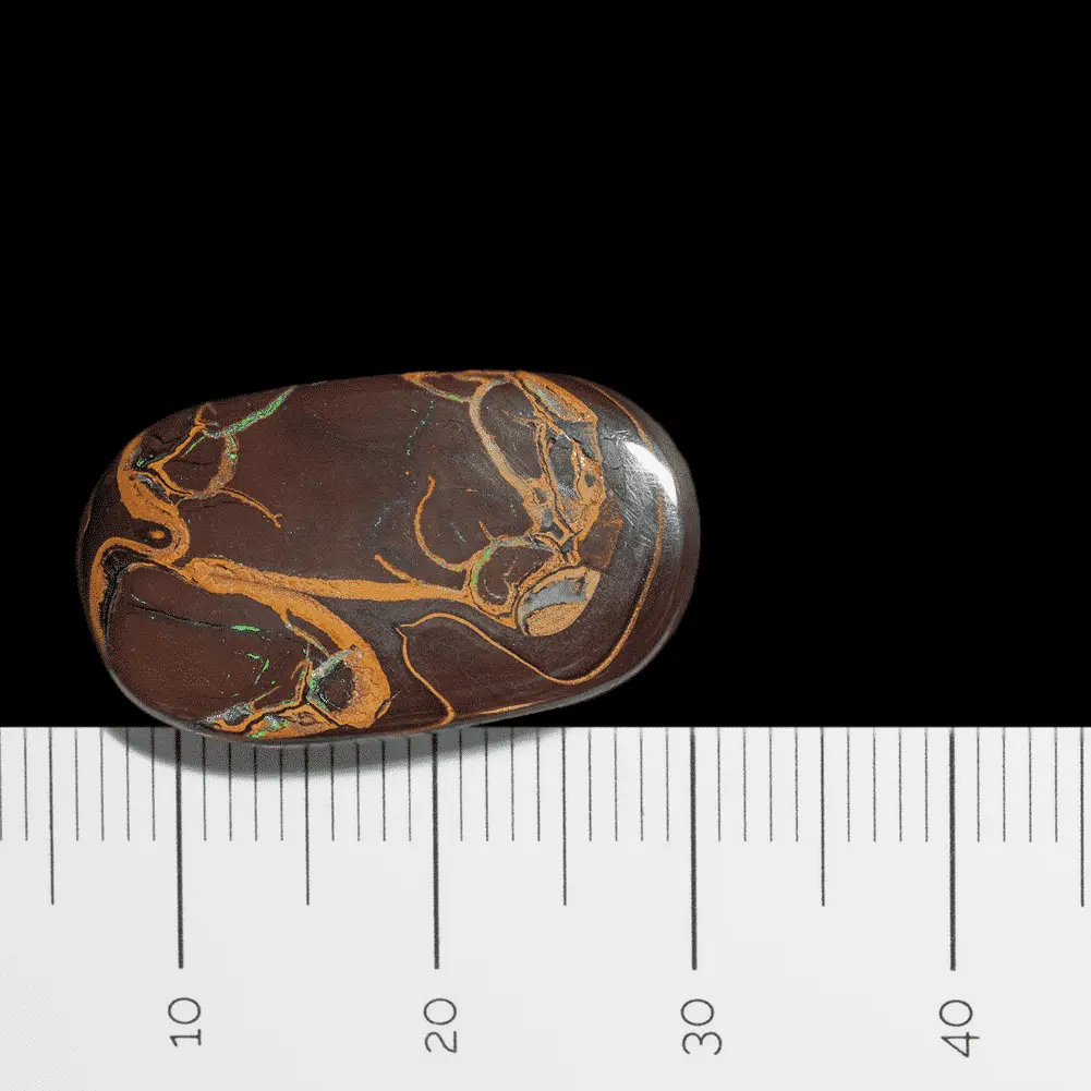 Stylized flower on Koroit opal (14.9 cts) - Image 6