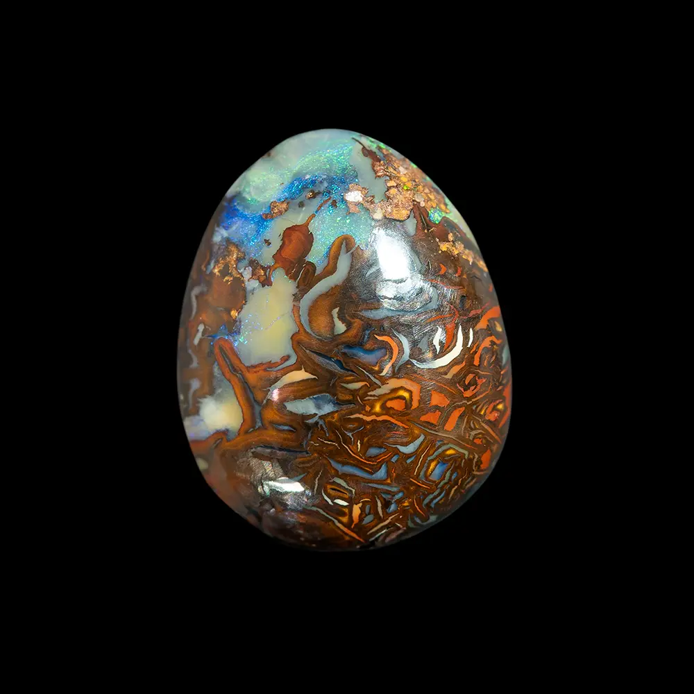 Variegated Koroit opal with iridescent pole (7.9 cts) - Image 3