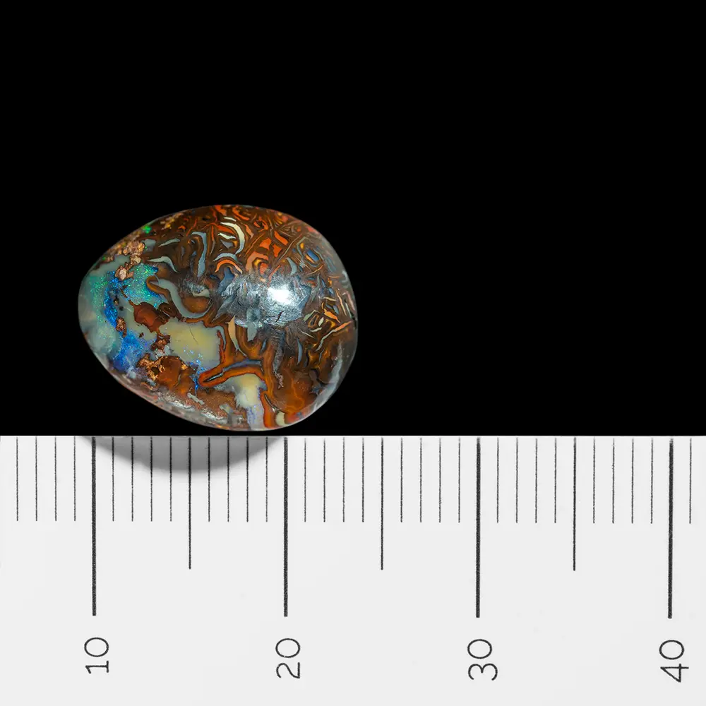 Variegated Koroit opal with iridescent pole (7.9 cts) - Image 7