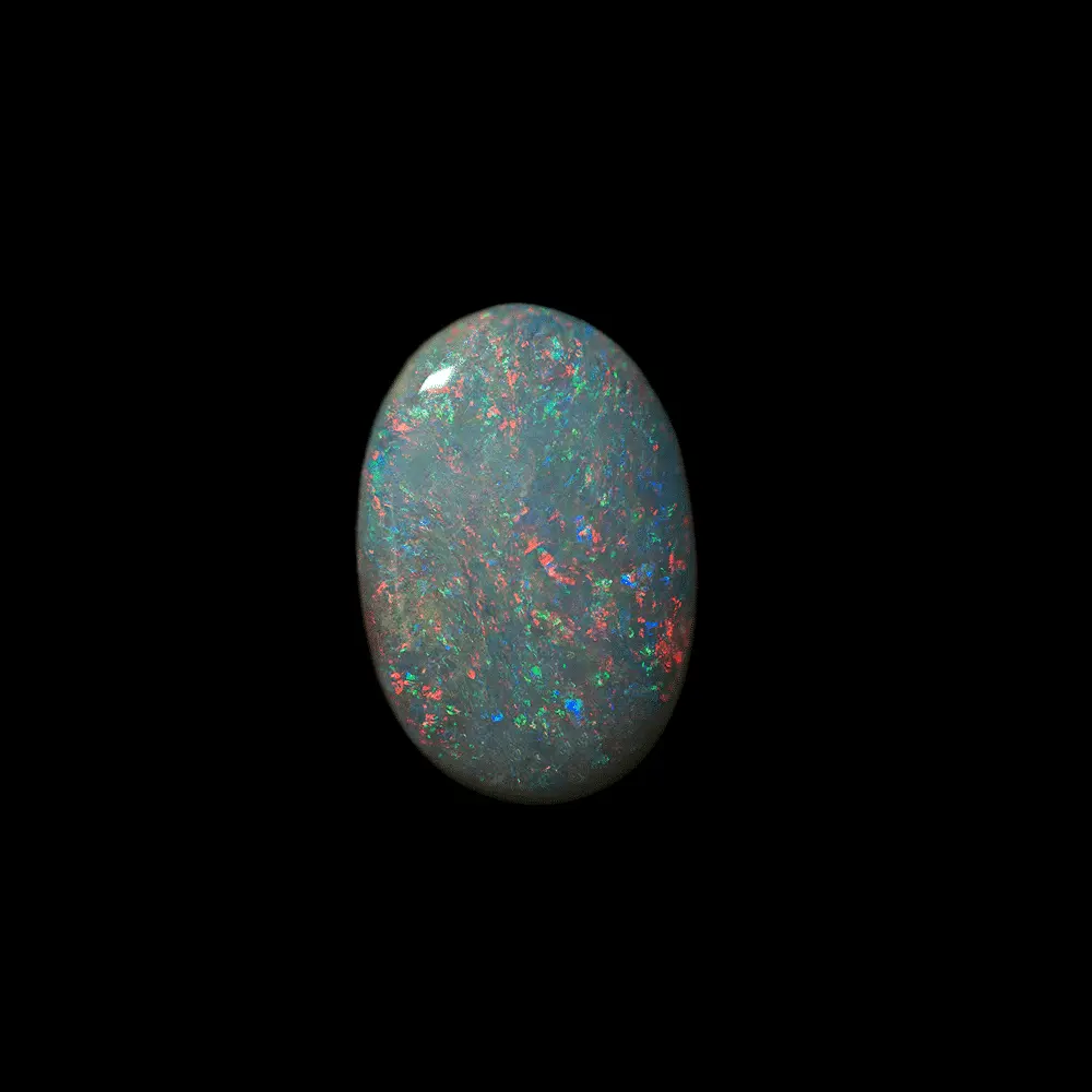 Cabochon classique d'opale noble (0,9 ct) – Image 3