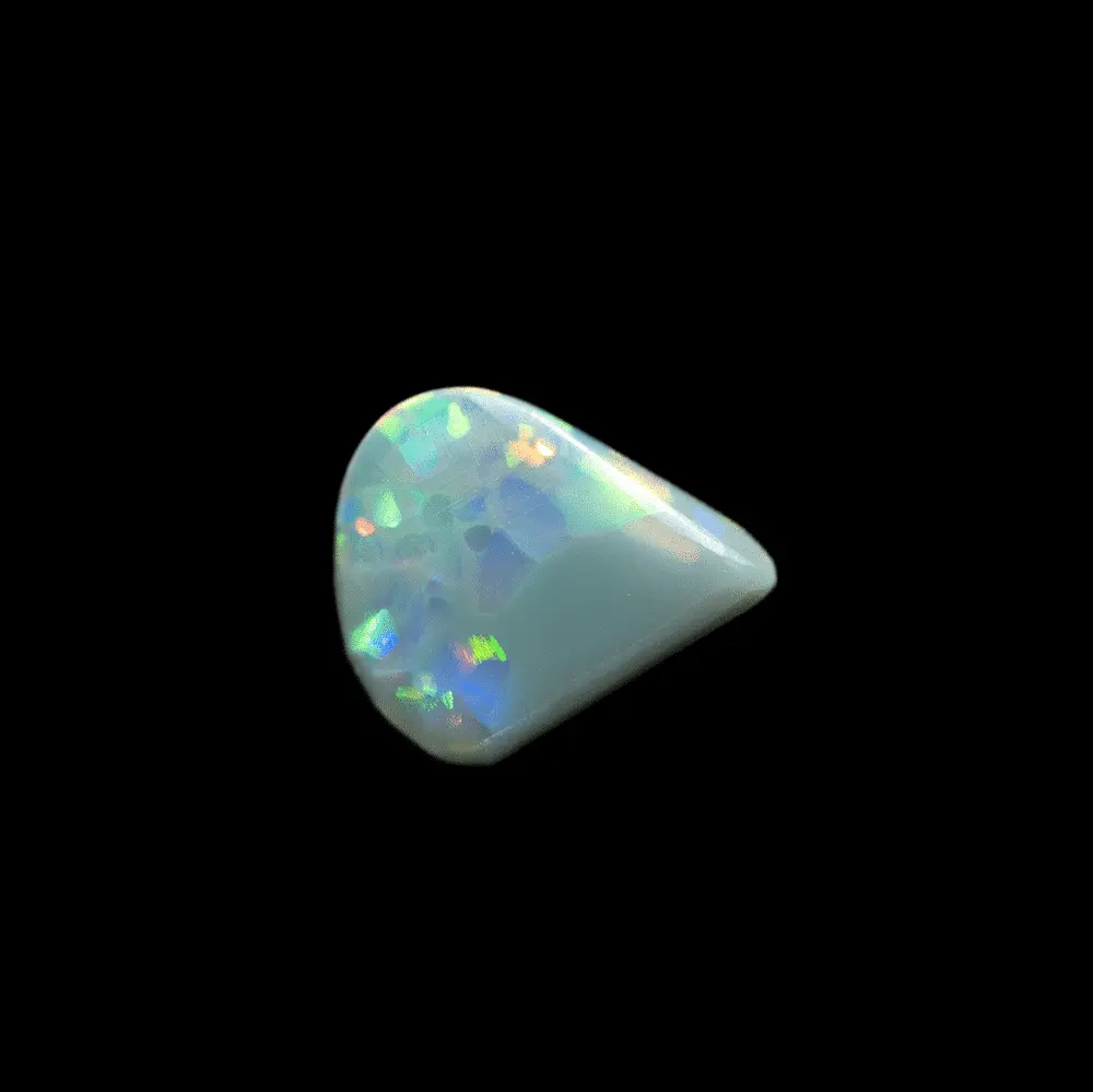 Goutte d'opale noire à dallage multicolore (1,2 ct) – Image 3