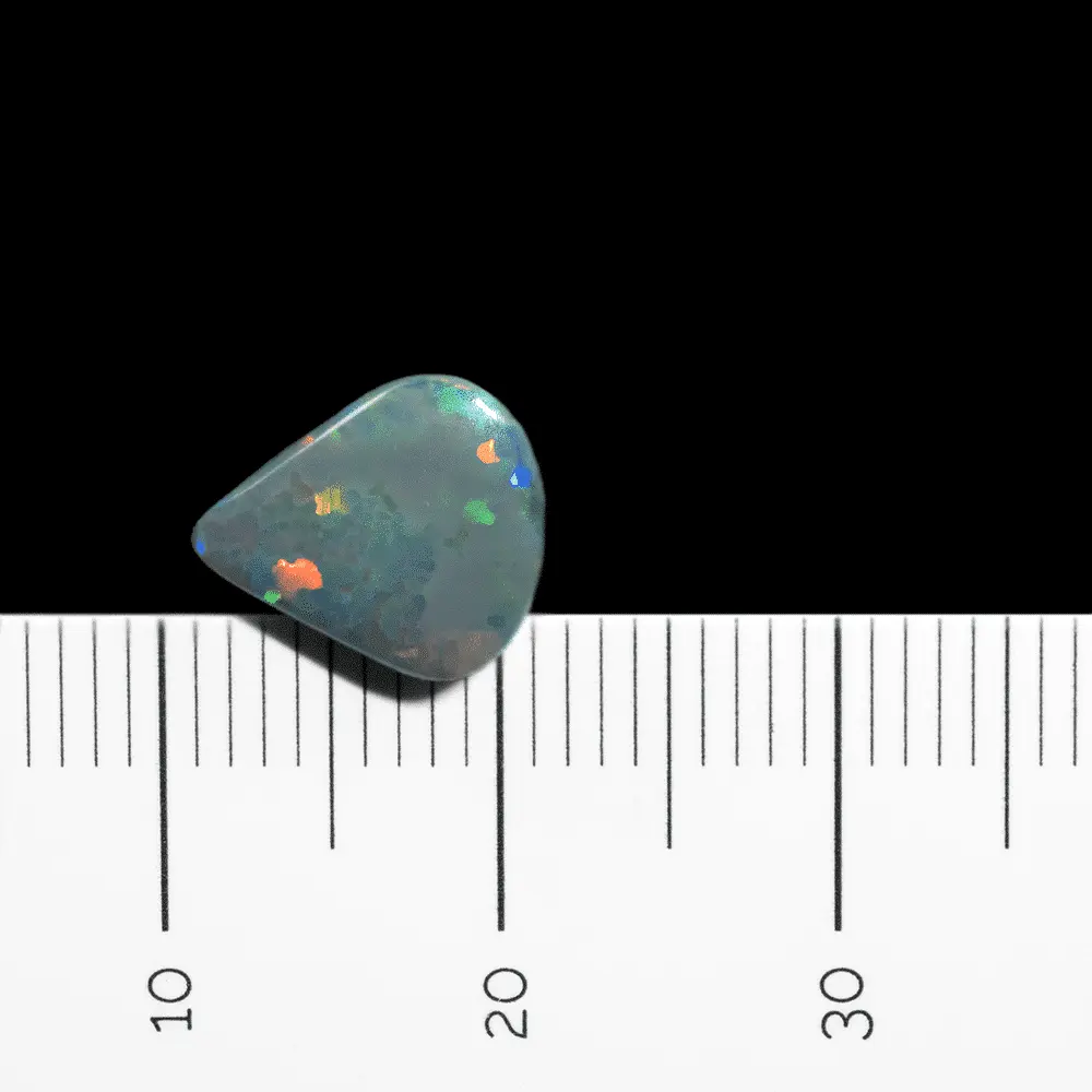 Goutte d'opale noire à dallage multicolore (1,2 ct) – Image 7