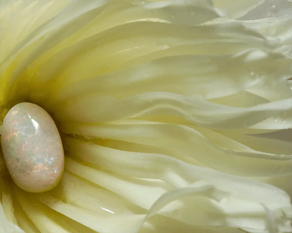 Cabochon d'opale blanche de Coober Pedy (1,1 ct) – Image 6