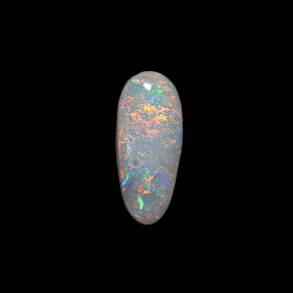 Jolie larme multicolore d'opale blanche (0,8 ct) – Image 3