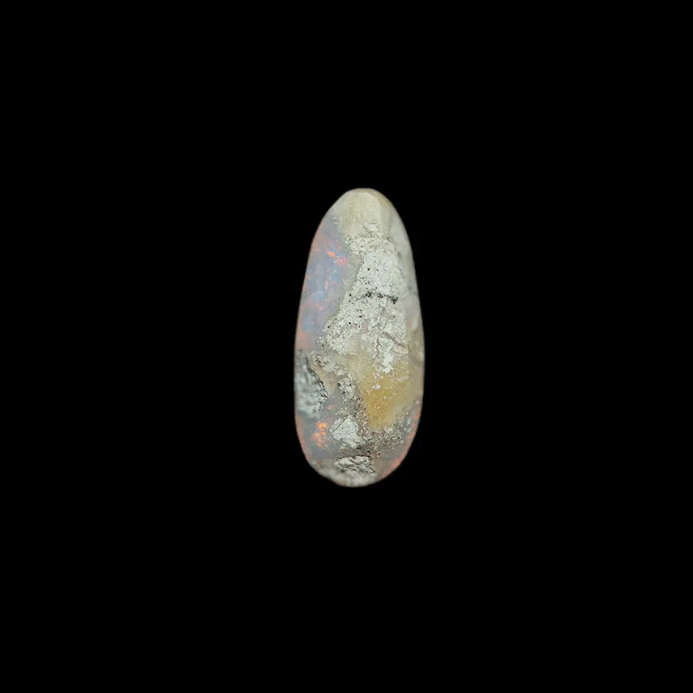 Jolie larme multicolore d'opale blanche (0,8 ct) – Image 8