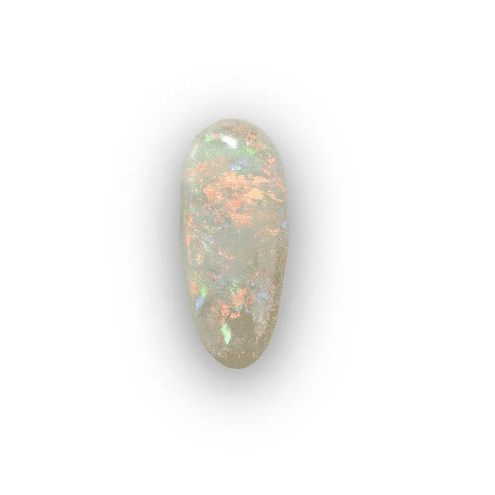 Jolie larme multicolore d'opale blanche (0,8 ct) – Image 4
