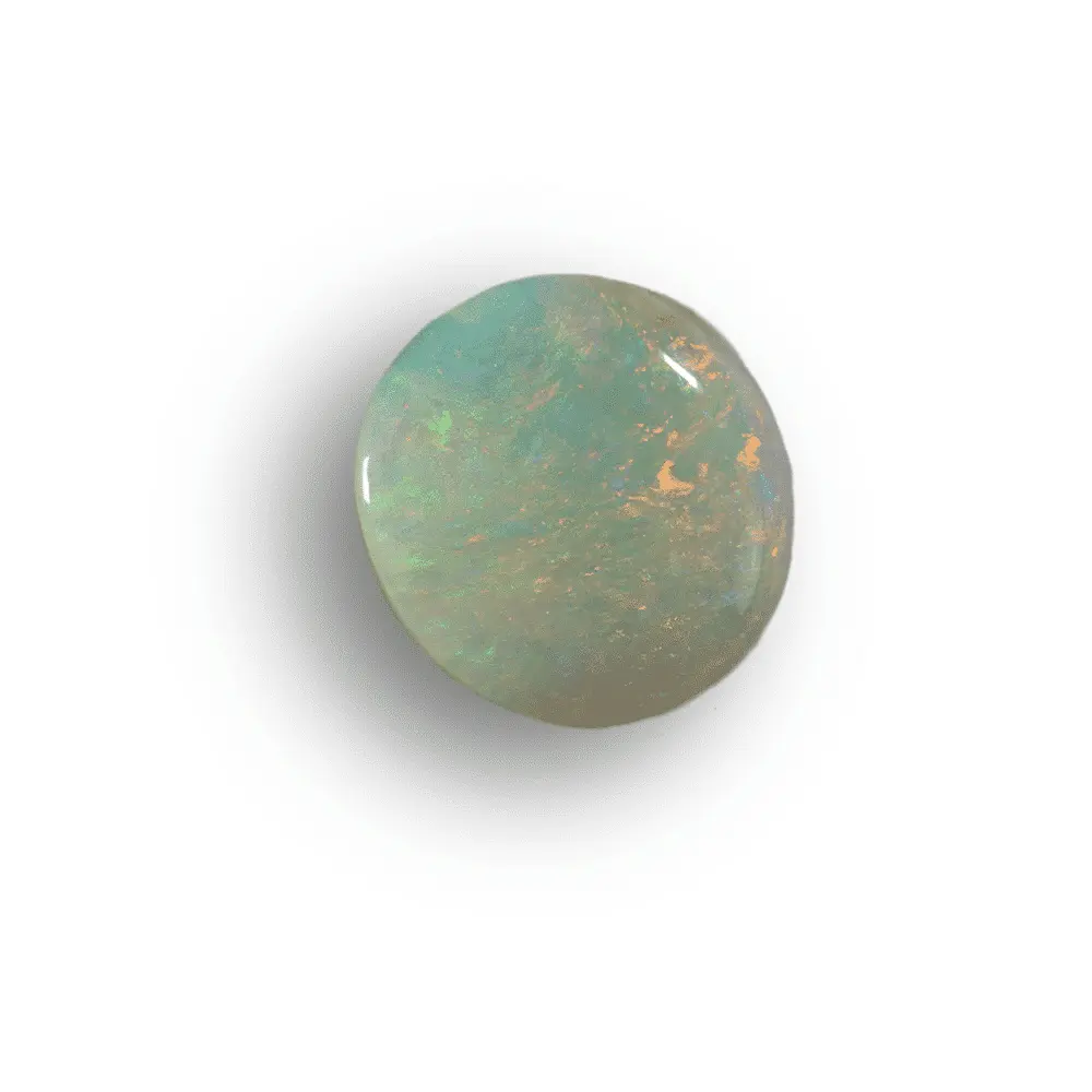 Opale blanche à micro sillons multicolores (1,3 ct) – Image 7